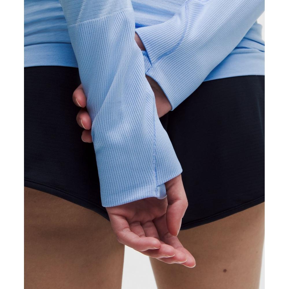 Lululemon Swiftly Tech Long Sleeve Shirt 2.0  Hip Length Sinatra Blue Sinatra Blue