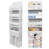 Door Hanging Organizer Nonwoven Over the Door Organizer with Movable Baby Diaper Caddy Large Capacity Hanging Storage Shelves