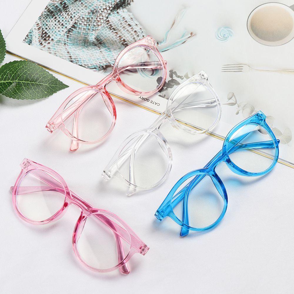 Round Children Boys Girls Computer Glasses Anti-blue Light Kids Glasses Protection Eyeglasses