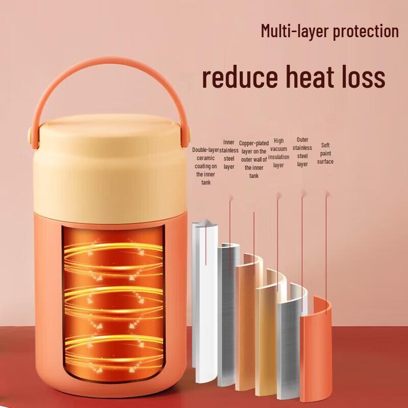 SUPOR 800ml Ceramic Lined Insulated Food Jar