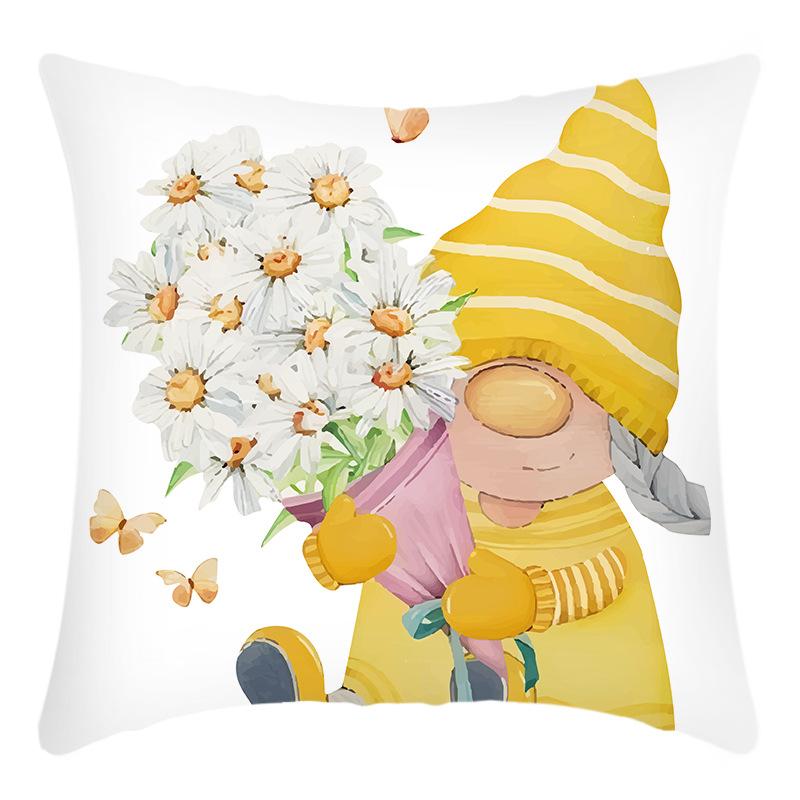 

Новый зеленый растение хризантема принт принт с буквами наволочка для дома дивана подушка чехол 45 * 45Cm pillowcase