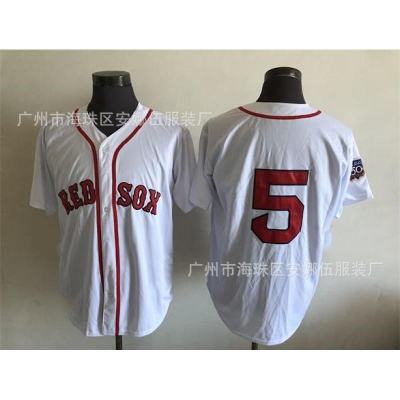 2026 Boston Red Sox Retro Embroidered Baseball Jersey Mens Womens Team Sports Uniform