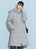 Beams Heart Long Down Coat Gray M Women's Water-Repellent (S-M)