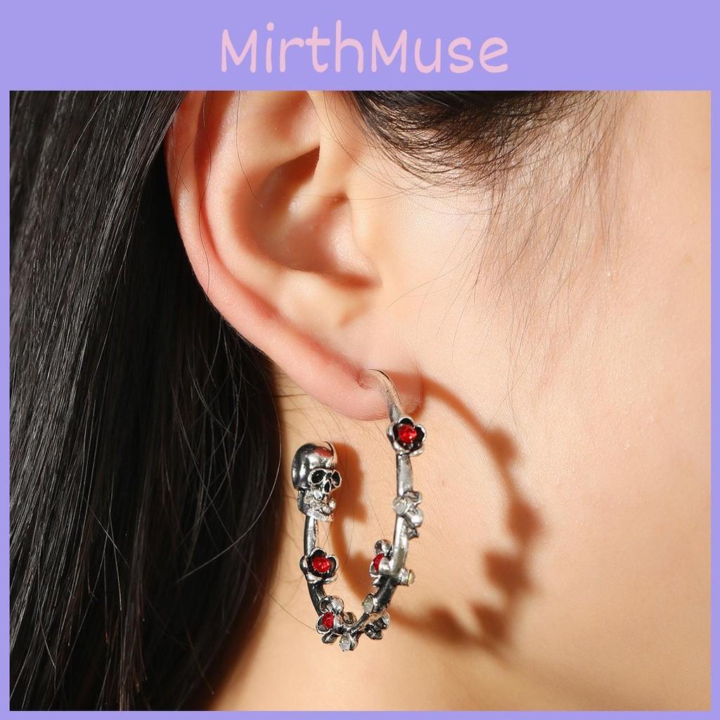 Waterdiamond Gothic Skull Earrings For Women With Vintage Animal Design Pattern