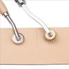 New 4Pcs Stainless Steel Leather Overstitch Wheel Space Paper Perforating Tool Tailor Stitch Marker Gear Roulette Patchwork Tool