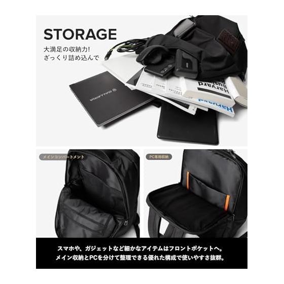 [Unknown & Co] Business Backpack Water Repellent PC Storage Japan Design Black
