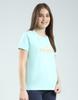MONTE CARLO Womens Printed Round Neck Half Sleeve Regular Fit Top