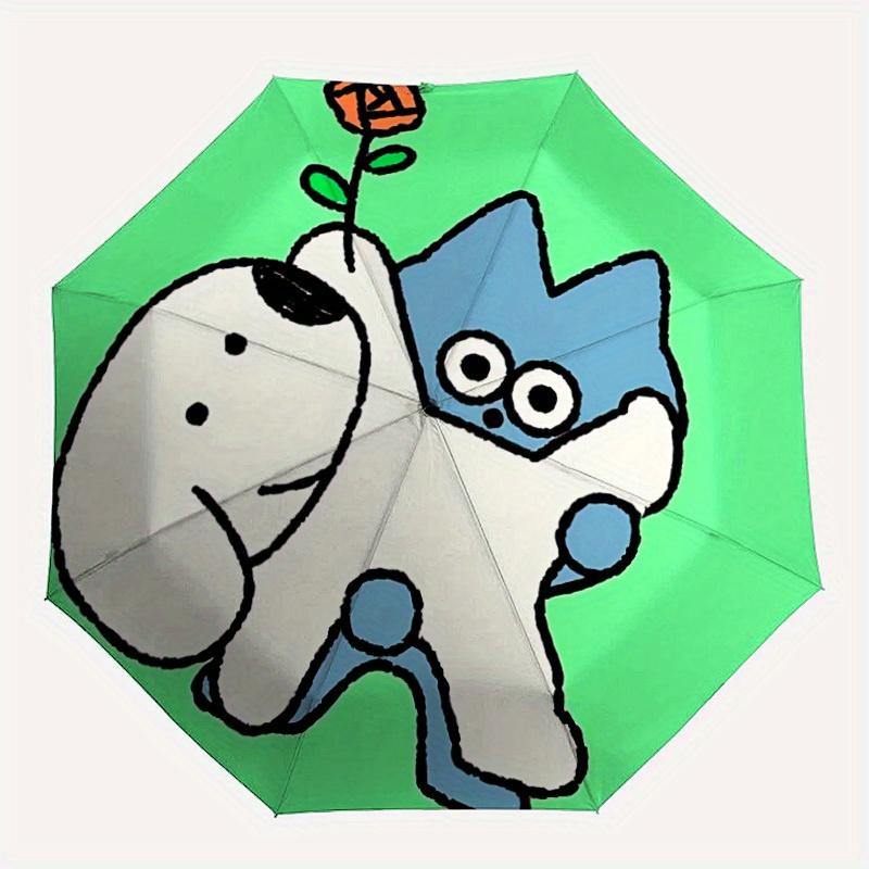 

1pc Cute Cartoon Characters Automatic Open/close Folding Umbrella, Compact Portable Travel Umbrella,Cute Umbrella, Durable Construction yy250804061