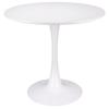 Modern White Round Table For Living Room, Dining Room, Kitchen