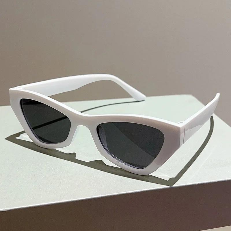 

New Fashion Vintage Triangle Cat Eye Sunglasses Women For Men Popular Sun Glasses Punk Luxury Brand Designer Retro Shades Uv400