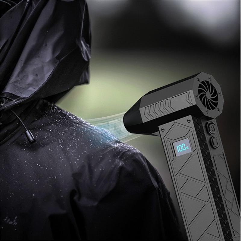 2026 Germany MH High-Power Handheld Fan: 130,000 RPM, Large Display, High Wind Capacity 156x92x39 mm