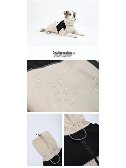 Waterproof Windproof Mountaineering Suit for Medium & Large Dogs - Border Collie, Labrador, Shiba Inu