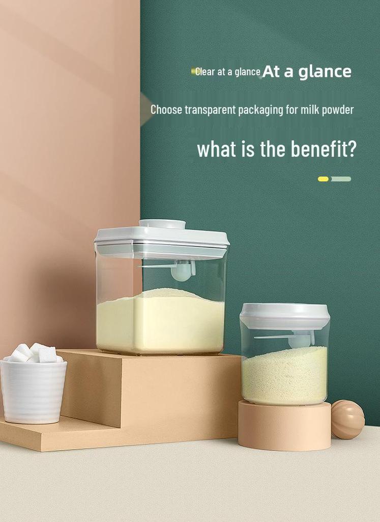 Contenant de stockage portable Ankou pour lait en poudre et céréales pour bébé - Étanche à l'humidité, hermétique, pour portionner en déplacement