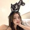 Halloween party costume ball headgear lace veil Internet celebrity cute cat rabbit ears headband hairpin