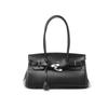 Platinum bag large capacity light luxury high sense armpit bag portable commuter cowhide fashion tote new shoulder bag