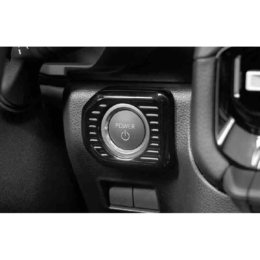ABS Start Button Switch Lid Cover Trim For 24-25 Toyota Prado LC250 Glossy Black