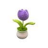 Woolen Tulips Crochet Flower Potted DIY Handcrafted Bonsai Handmade Knitted Flowers  Home Decor