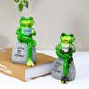 Frog Garden Statue Ornament: Outdoor/Indoor Resin Decor