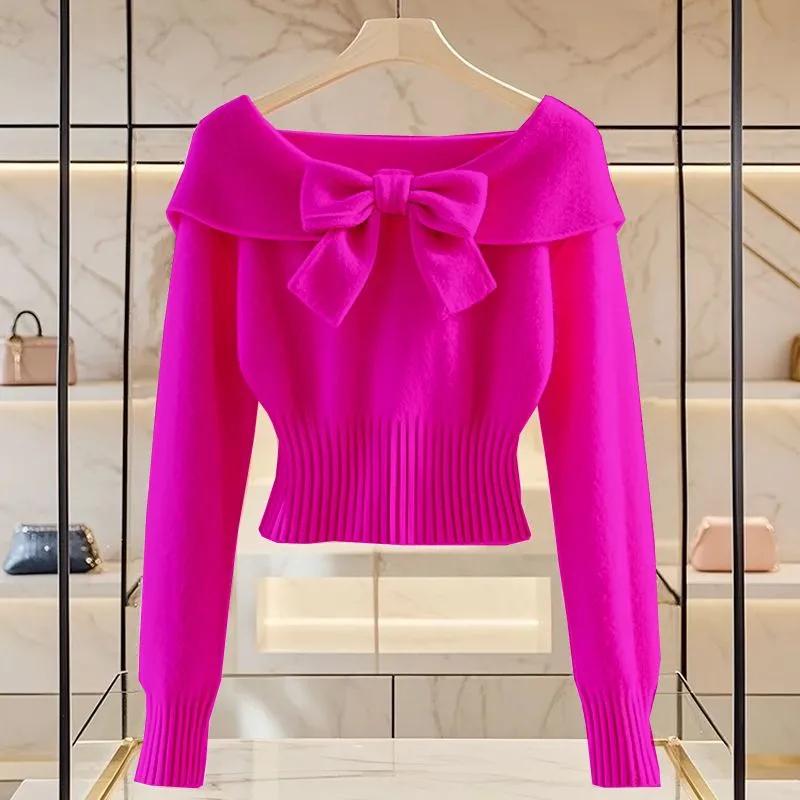 New Autumn Winter Style Fashionable Sweater Top for Women with Unique and Beautiful Soft and Glutinous Inner Short Sweater
