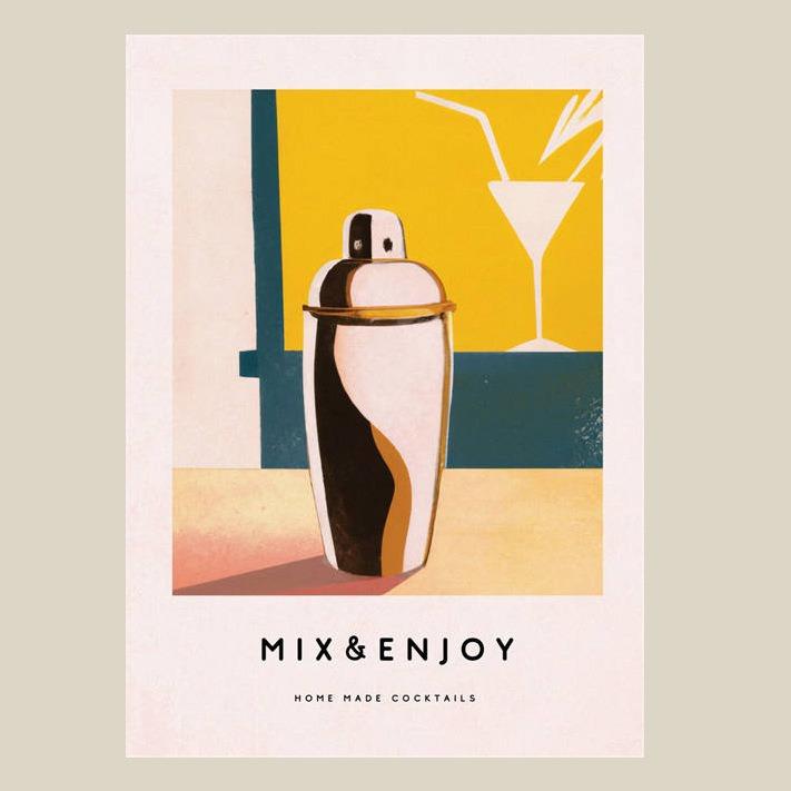 Poster e Stampa su Tela Pittura di Sprite del Succo Cartone Animato per Decorazione Club Bar Negozio Pittura Arte per la Casa Decorazione Murale Pittura