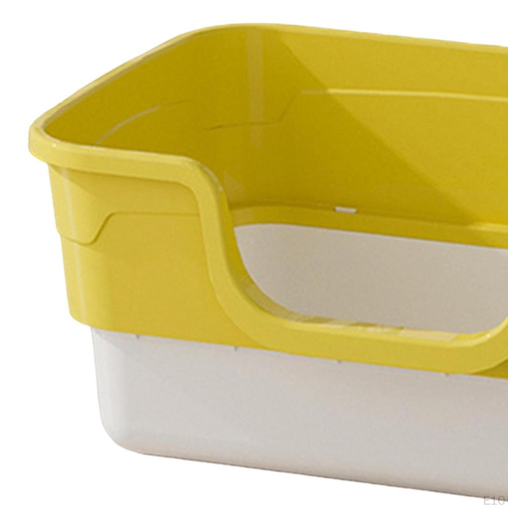 Cat Litter Box Toilet Sandbox Portable Anti Splashing Sand Basin for Indoor Cats with