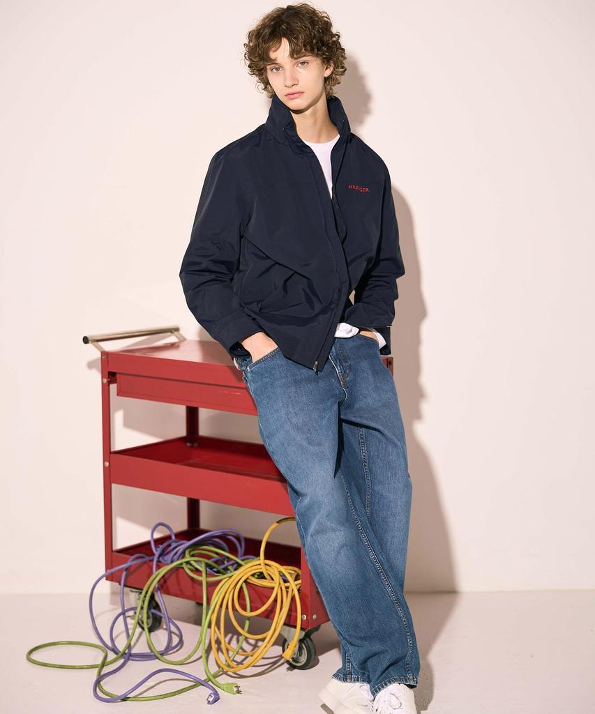 Tommy Hilfiger Official Online Exclusive Stand Collar JACKET 78J8338 S Navy Blouson/REGATTA