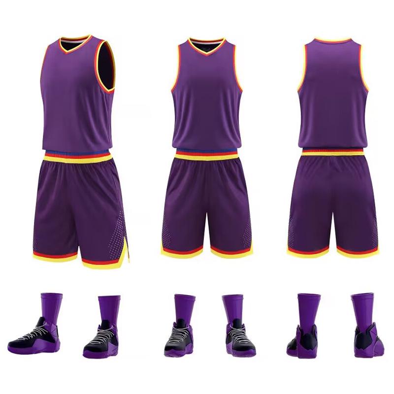 Men's Adult Basketball Uniform Set - Sports Training & Competition Jerseys