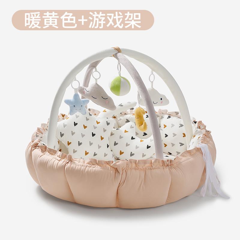 0-1Baby play mat and gym rack 3-9-121-month-old baby crawling mat, baby crib, baby toy
