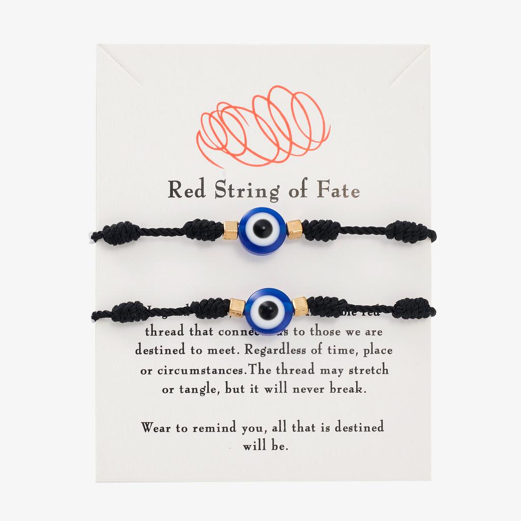Handmade Braided Lucky 7 Knots Red String Bracelets For Women Men Turkish Blue Evil Eye Bracelet Friendship Couple Jewelry Gifts