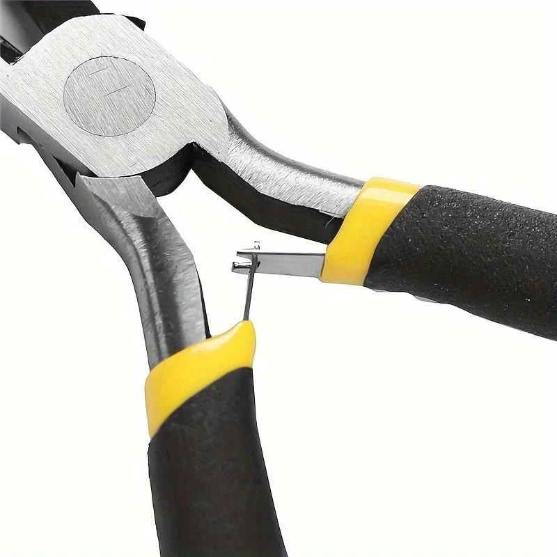 8Pcs Mini Pliers Set Long Nose with Teeth Flat Jaw Round Curved Needle Diagonal Nose Wire End Cutting Cutter Tools.