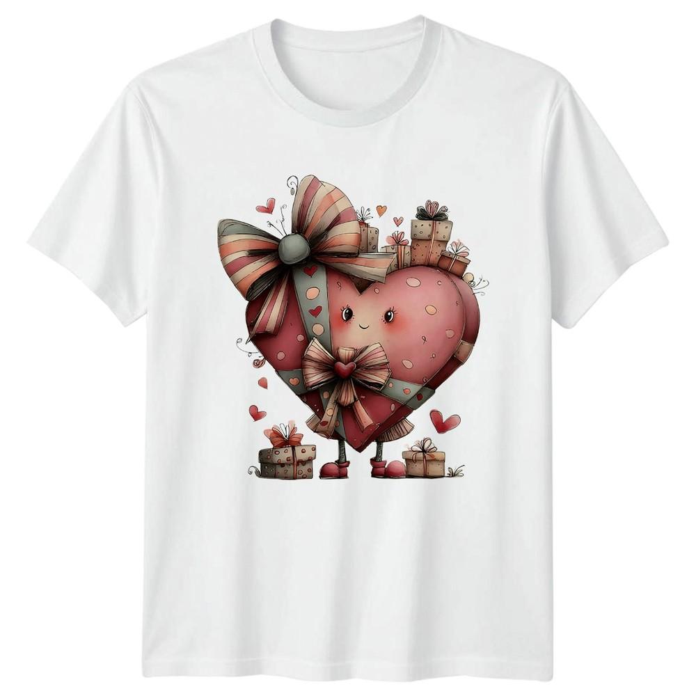 Heart Shaped Sunglasses Valentines Day Unisexs TShirt Unisexs Tee Graphic Top S