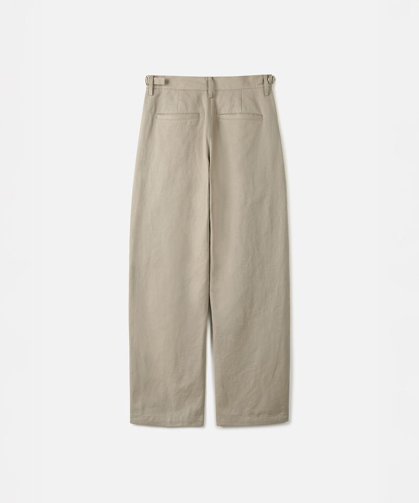 247Silijeu Cotton Blended Chino Pants Beige