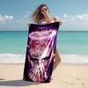 Personalized customized proof beach towel with Lil Peep pattern - soft, absorbent,quick-drying,perfect swimming,camping&bathing