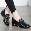 Patent Leather Loafers Spring 2025 New Low-heeled Small Leather Shoes Women's Soft-soled Soft-faced Flat-soled Single Shoes Popular Women's Shoes