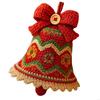 Christmas Bells Ornament Washable Soft Yarn For Car Window Display