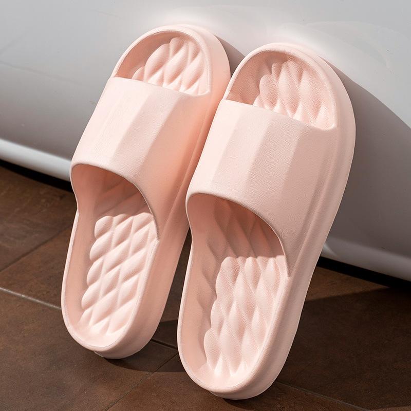 Cool Slippers for Women's New Indoor Home Bathing Non-slip EVA Thick Soft Bottom Couple Sandals for Men