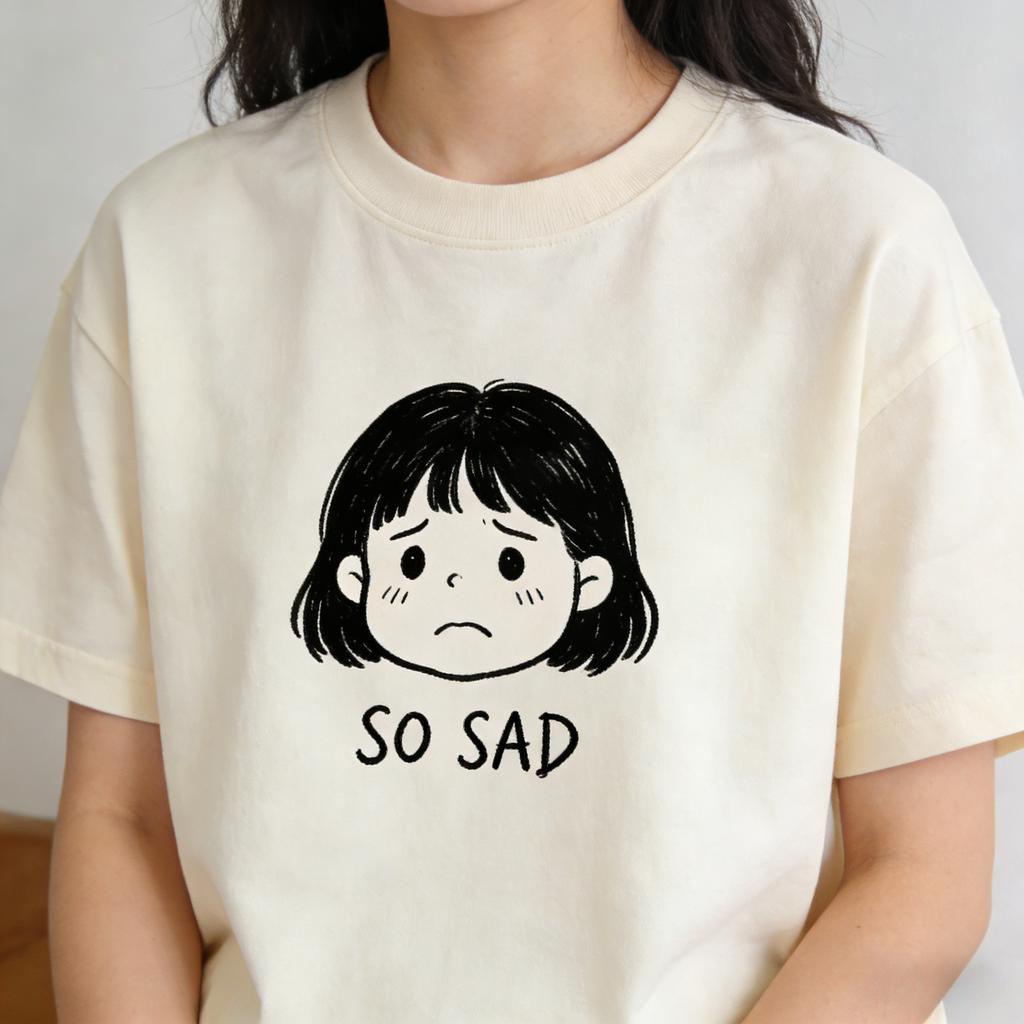 Japanese Party Retro Minimalist Print Cotton Tshirt Unisexs and Womens Summer Style New Product Casual Streetwear