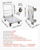 Platform Truck, 907.18 Kg Capacity, Heavy Duty Steel Flatbed Cart with Swivel Wheels and Handle, Foldable Platform Hand Push Truck Dolly, for