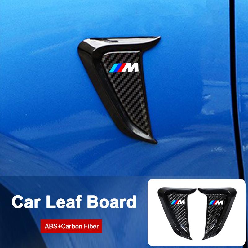 Carbon Fiber Car Side Leafboard Sticker Flank Fender Modified For BMW X1 X2 X3 X4 X5 1 2 3 4 5 6 Series F10 F30 F01 F25 F15 XJBRL1