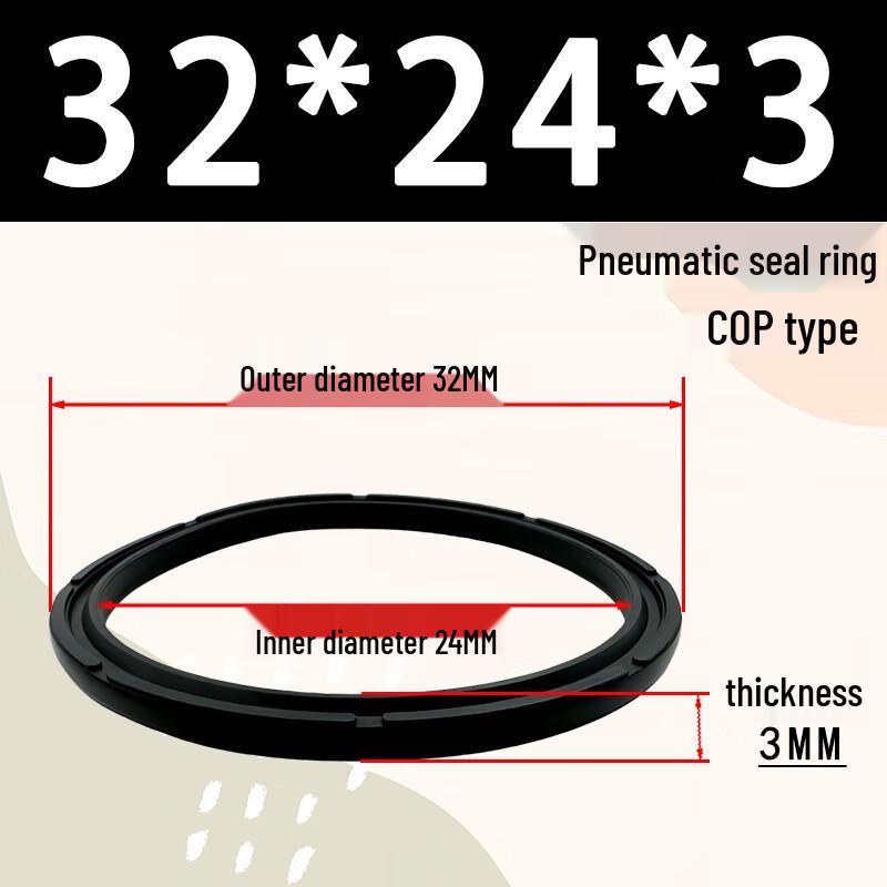 Yijiekai SC/SU Type Pneumatic Cylinder Piston Rubber O-Ring Seal