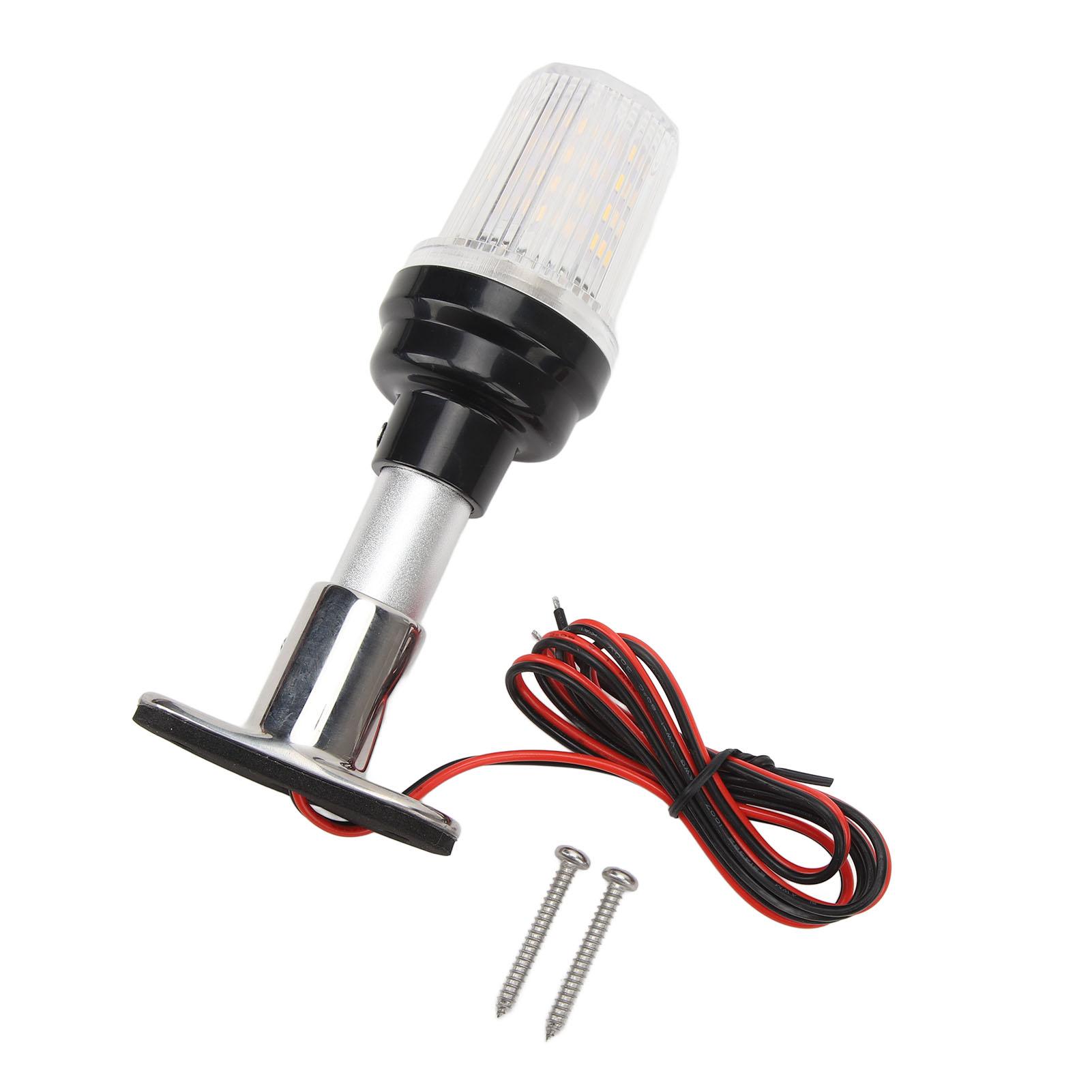 

6in LED Boat Stern Light 360 Degree All Around 316 Stainless Steel Navigation Anchor Light for Marine Boat Yacht