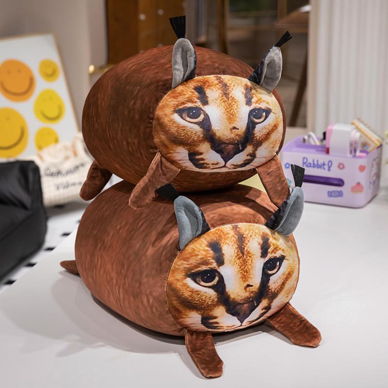 Big Floppa Plush Plush Plush Plush Toy Doll Caracal Cat Printed Soft Pillow