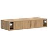 Wall Mounted Side Table Artisan Oak 87.5 x 34.5 x 17 cm