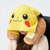 Pokemon Kapüşonlu Yaka Pikachu Sarı Pokemon Sandık Seyahat Aksesuarları Yastık, Kemer, Tek Dokunuş