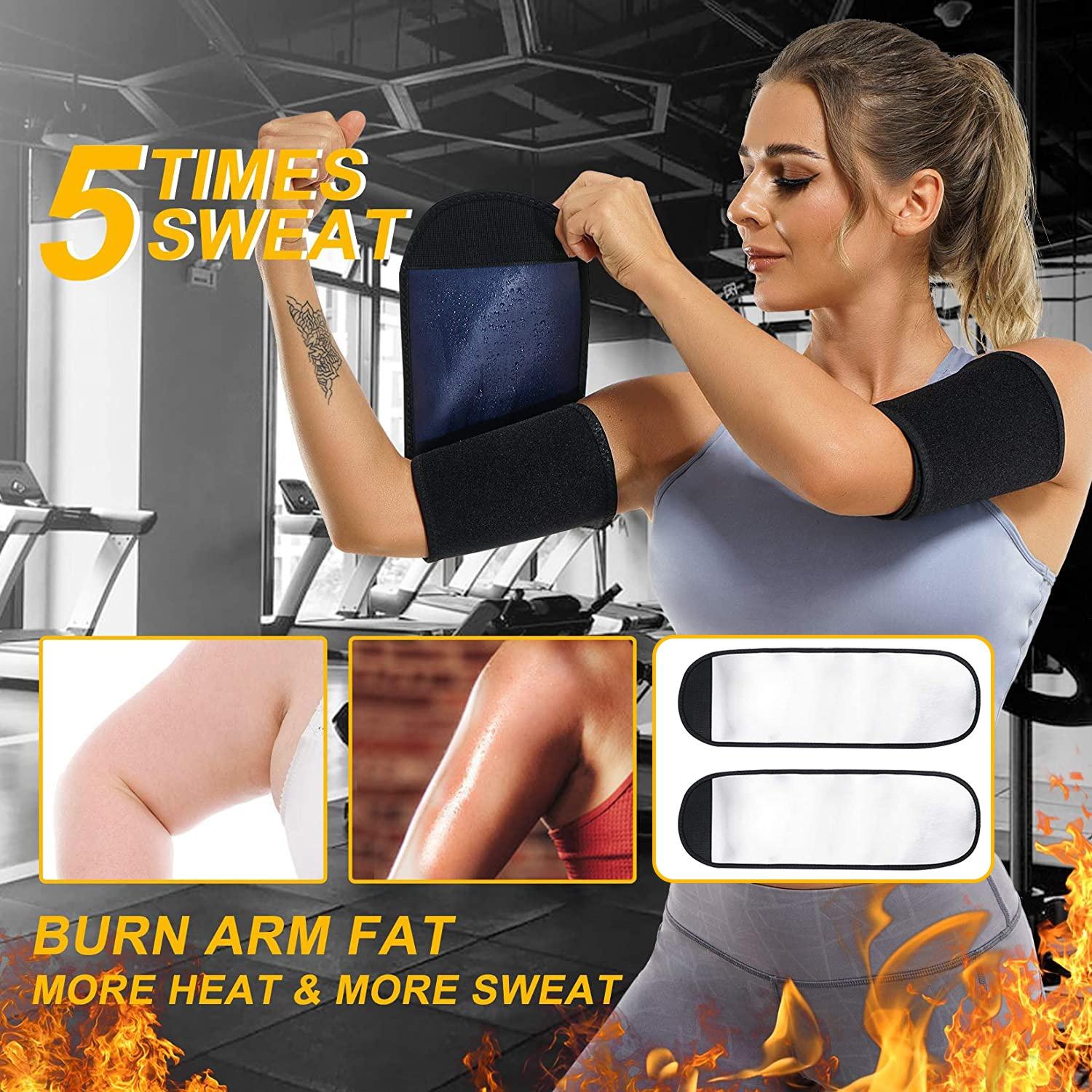 1 пара триммеров для рук для женщин и мужчин. Пара повязок для пота в сауне. Регулируемый — фото 7