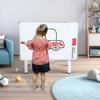 Rolling Whiteboard with Stand, Mobile Magnetic Dry Erase Board On Wheels, Adjustable Height