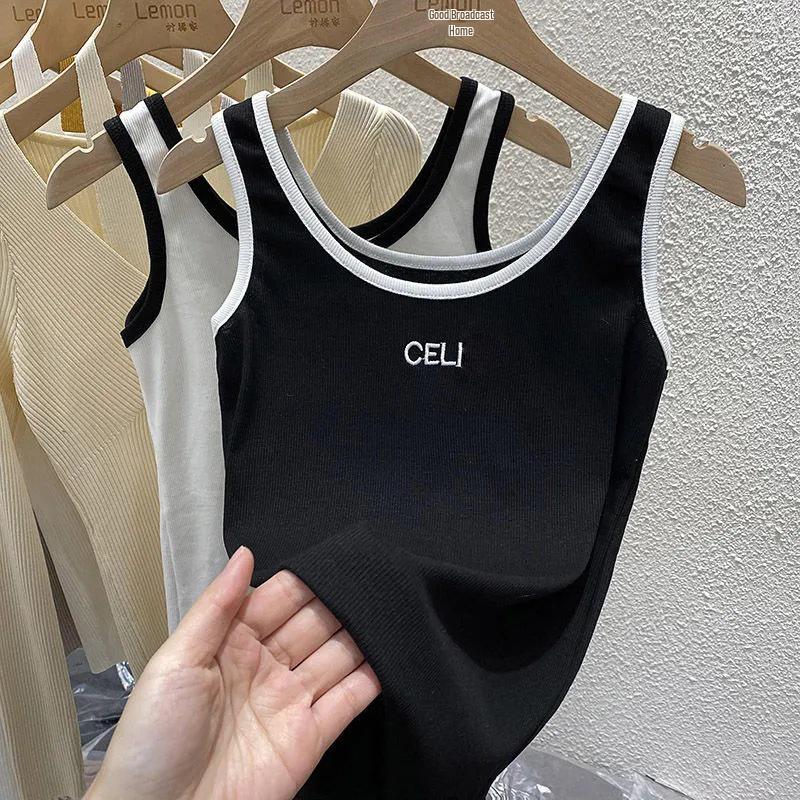 Damski sportowy top na ramiączkach: Seksowny letni top bez rękawów