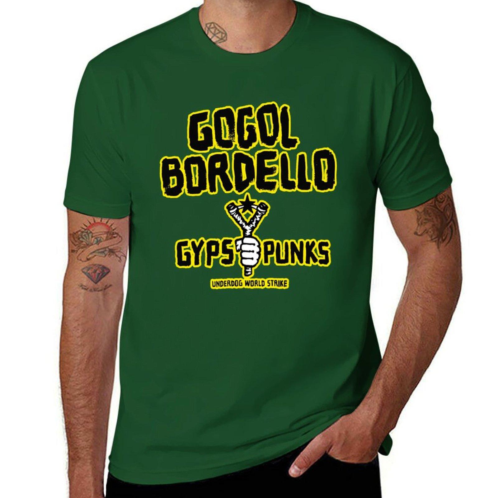 

gogol bordello T-Shirt vintage clothes funnys quick-drying t shirts men 4XL
