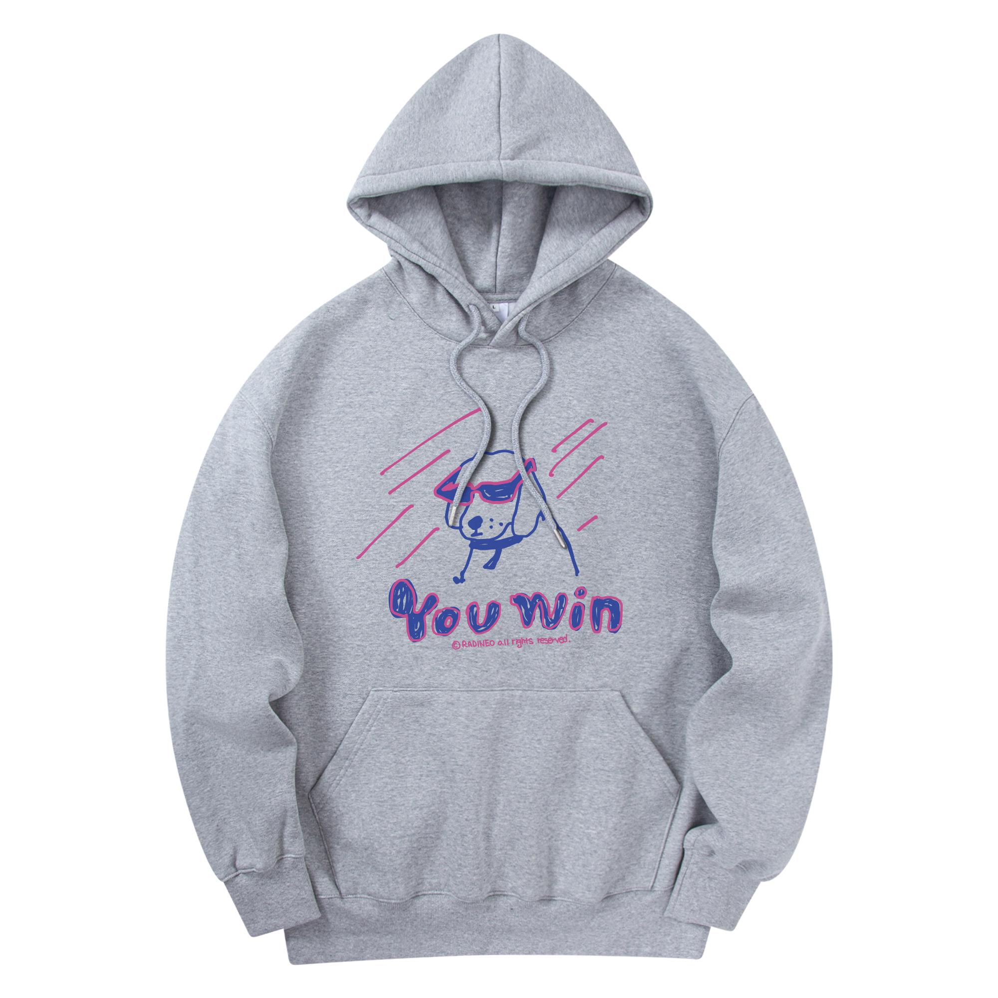 Radineo You Win Hood Grey Gray (Gray)/M