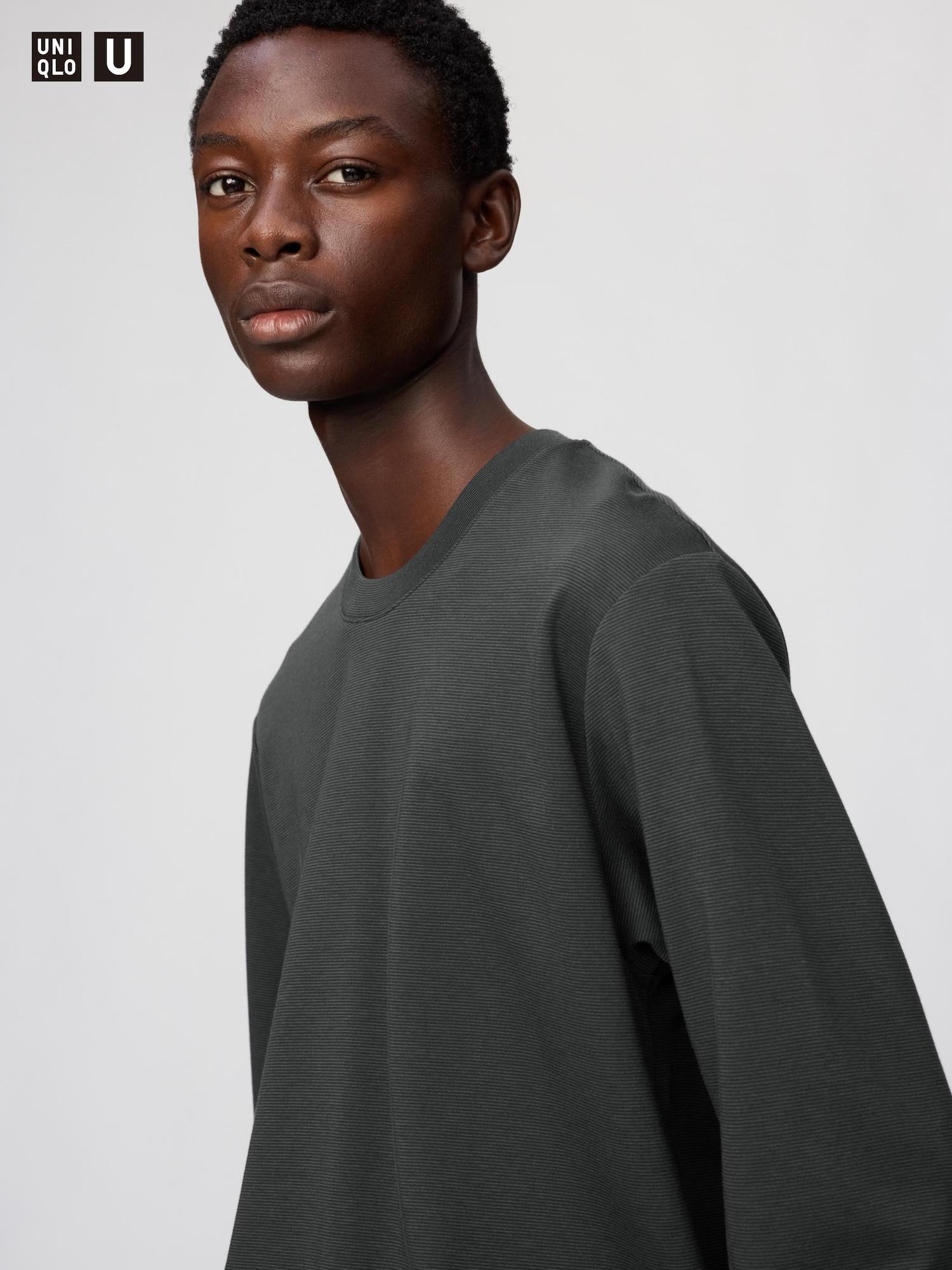 

Uniqlo Japan Air RhyThm CoTTon Border T shirT 09 BLACK/4XL